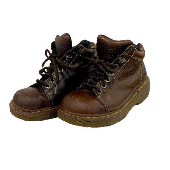 Dr Martens 8542 Vintage Brown Chunky Lace Up Boot Made in England Women's Size 6 - Picture 2 of 8